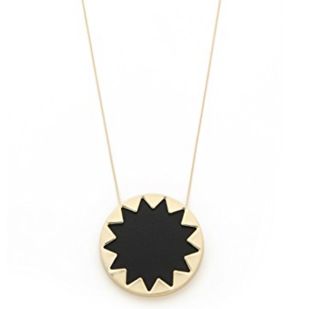 House of Harlow Large Black Starburst Necklace